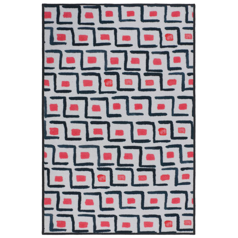 Tapis de zone rose Christiana, Rectangle 3 pi x 5 pi