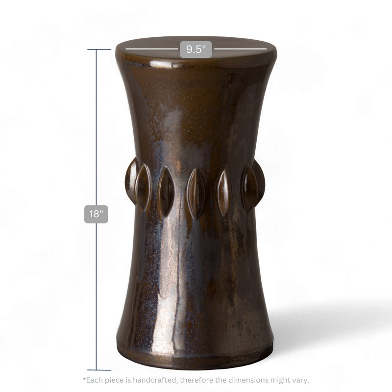 Moonya Ceramic Accent Stool