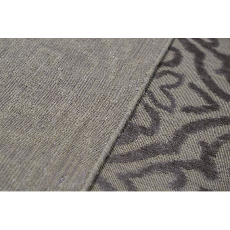 Tapis gris de haute qualité noué à la main