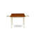 5 Piece Dinette Set for 4 Includes a Rectangle Dining Room Table with Dropleaf and 4 Kitchen Dining Chairs, 36x54 Inch, Buttermilk & Cherry-672245342-672245343-672245340