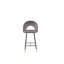Aubin Upholstered Counter Stool with Metal Frame-1336475702