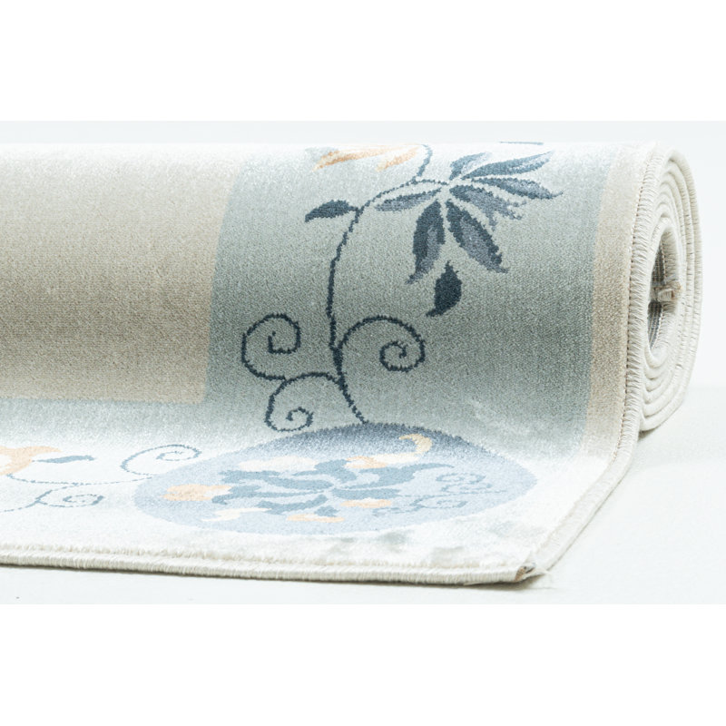 Power Loom Chenille Light Blue Rug, Rectangle 200 x 290cm