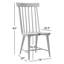 Chaises de salle à manger en bois massif Cordella Mya-98177748