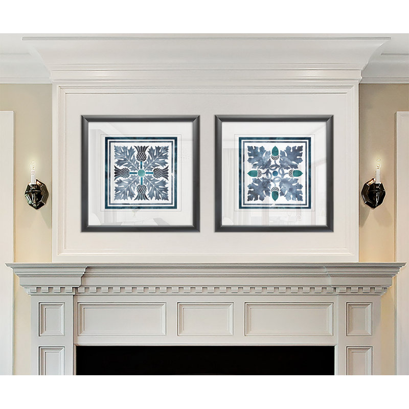 Nature Wash III - 2 Piece Single Picture Frame Print, Black Framed