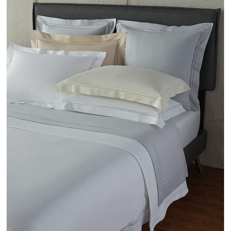 Finna Percale Fitted Sheet, Sky, King Fitted Sheet