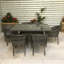 Lilia 6 - Person Wicker Patio Dining Set with Rectangular Table , Cushions Included