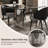 Tempered Glass Stainless Steel black Dining Table-1003059329