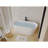 67" Acrylic Freestanding Bathtub, Stand Alone Bathroom Tub, Glossy White, Toe-Tap Chrome Drain, Cupc Certified