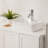 19X15" Modern Ceramic Bathroom Vessel Sink White - Rectangular, Stain , Countertop Mounting Rectangular 19X15, Install