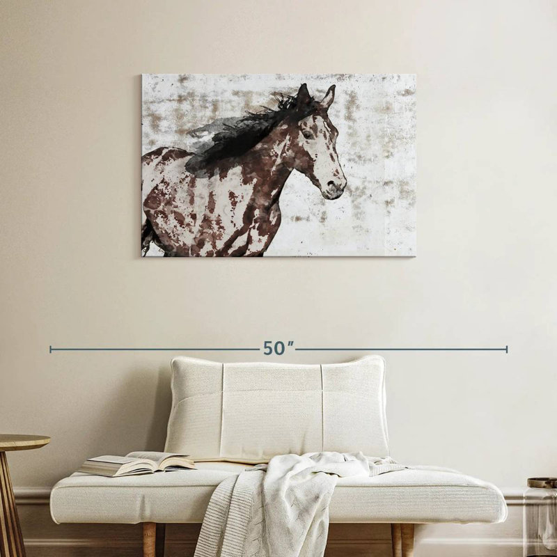 Brampt Winner Horse, 24" H x 36" W