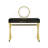 Coleen Black & Gold Finish Vanity Desk W/Mirror & Jewelry Tray
