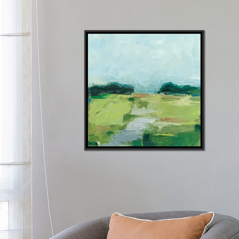 « rurale path i », impression sur toile, H 26 po x l 26 po x P 1,5 po, Toile tendue, Pas de tapis