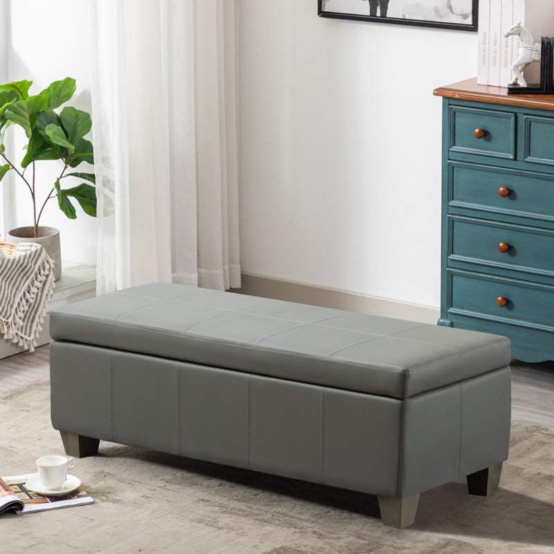 Repose-pieds rectangulaire 51 po, Gris