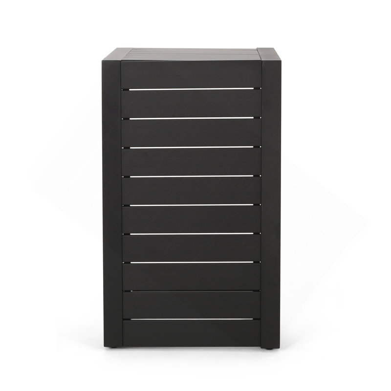 CAPE CORAL ALU C-SHAPED TABLE GREY, Black