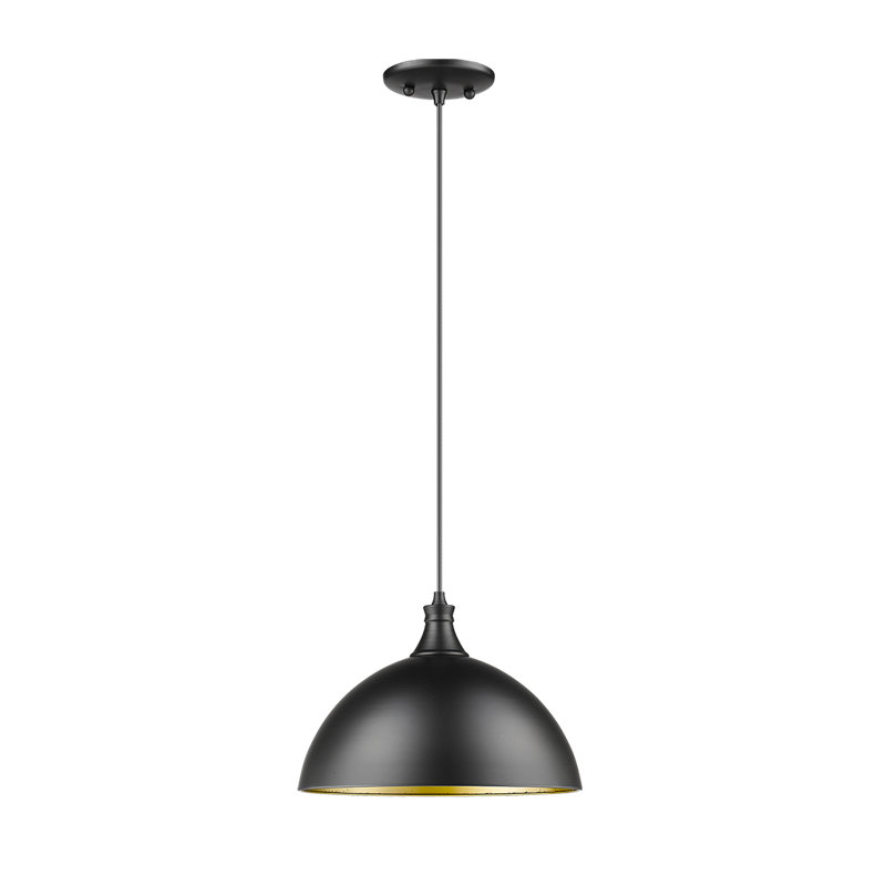 Luminaire suspendu en forme de dôme à 1 lumière Morey