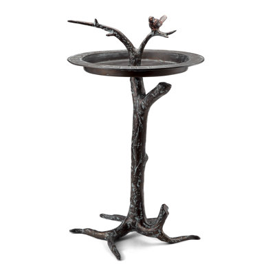 Bird & Twig Sundial/Birdbath 3