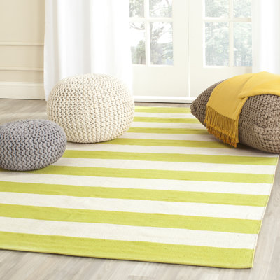 Lady Lake Striped Cotton Hand Woven Area Rug
