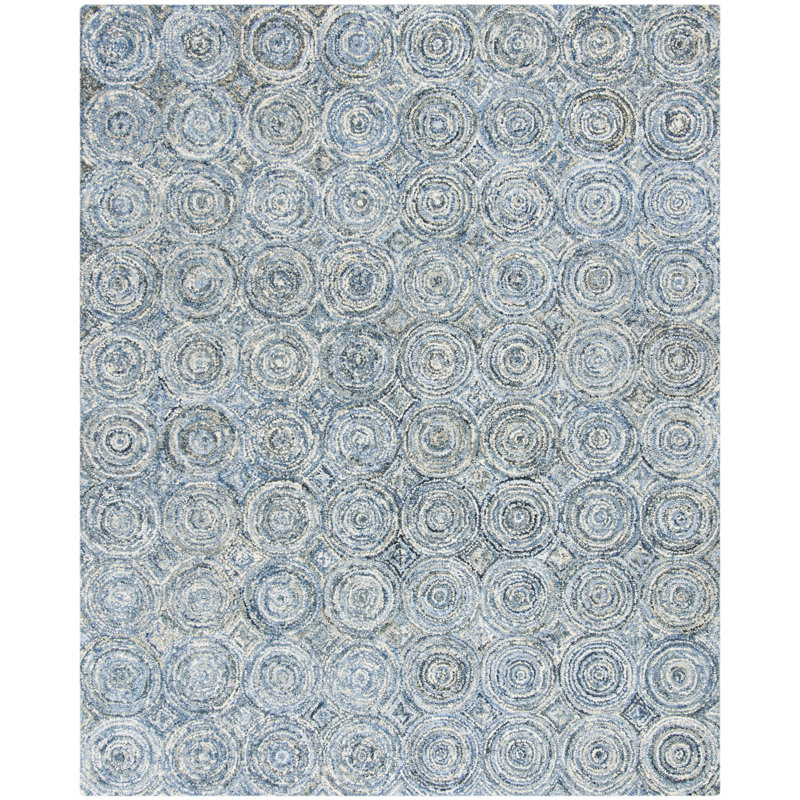 Hideaway Hand Tufted Cotton Geometric Rug, Rectangle 8' x 10'