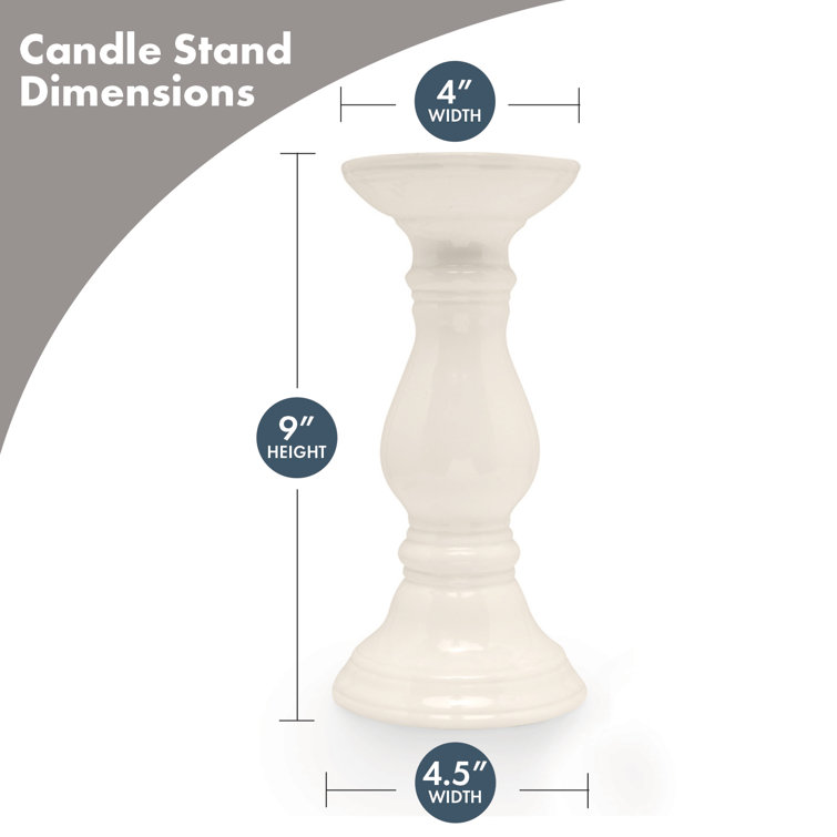 9.4'' H Metal Candlestick