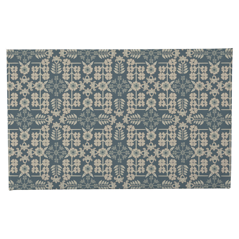Madden Decorative Bath Mat, Single - 24" L x 17" W, Teal