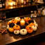 Couronne de citrouilles artificielles pour Halloween, petites citrouilles, décoration de table et murale pour l'automne et Thanksgiving.-2124131051