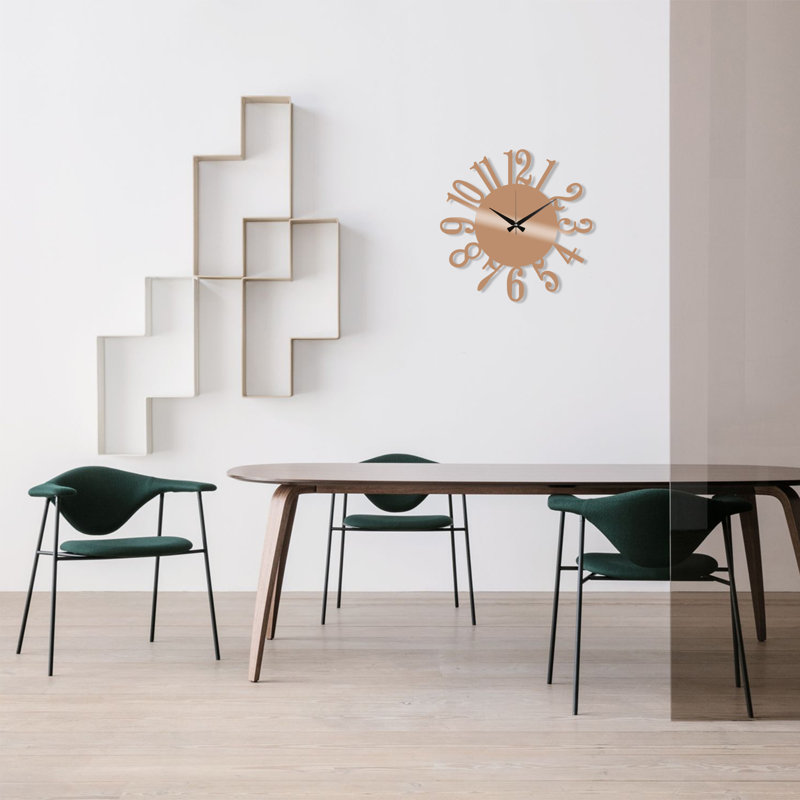 Admiranda Metal Wall Clock, Copper