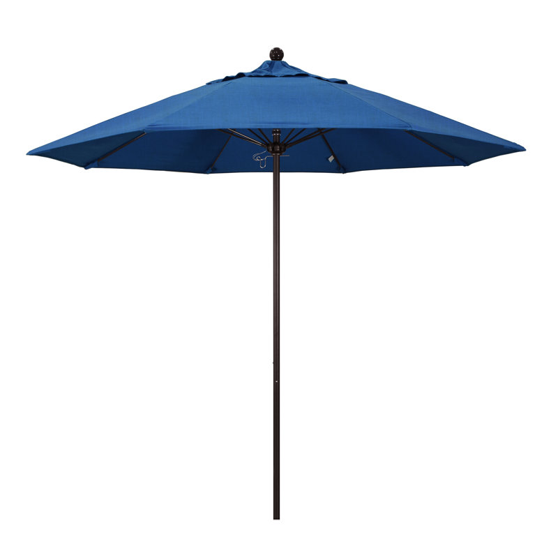 Parasol de marché 9 pi Hibo, Toile Sunbrella® régate