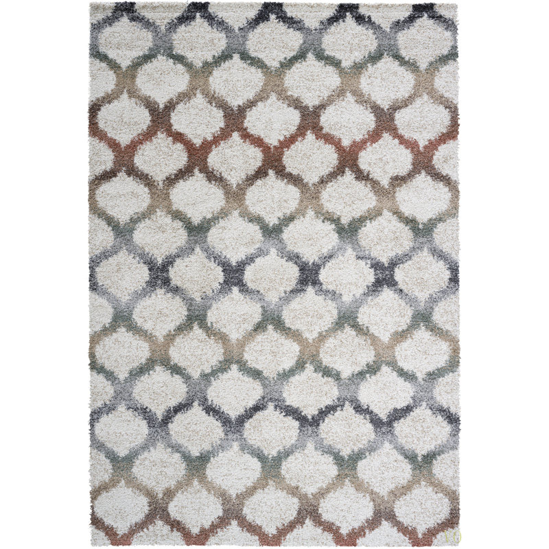 Tapis en polypropylène Rosalie pour le salon, la chambre à coucher, la salle à manger et les espaces très passants