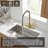 Industrial Single-Handle Spring Spout Kitchen Faucet with Pull-Down Sprayer (Set of 2)-128613758