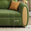Canapé-lit pliable moderne à double usage en molleton vert olive-129685836
