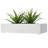 4.1 " H Faux Onion Grass in Solid Wood Planter
