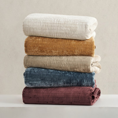 Luxe Velvet Channel Quilt Set