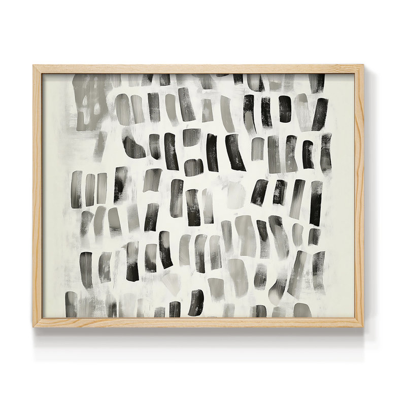 Série abstraite - LII - Reproduction encadrée - Restickable, Naturel, H 22 po x l 28 po