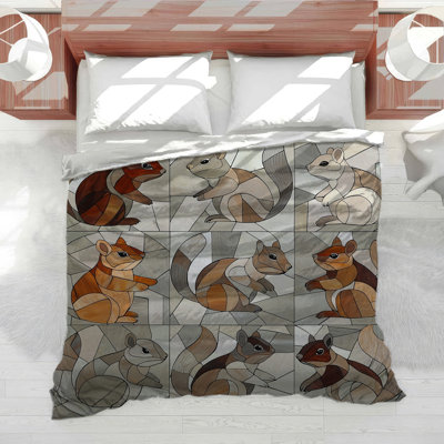 Housse de couette Chipmunks Bedding Animal Rustic