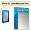 Abstract Rainy Blue Collage - Modern Rectangular Wall Mirror-2069916150