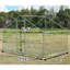 Cage à poules en métal avec cage imperméable et anti-UV pour utilisation dans une cour extérieure avec toit pointu -1209273348
