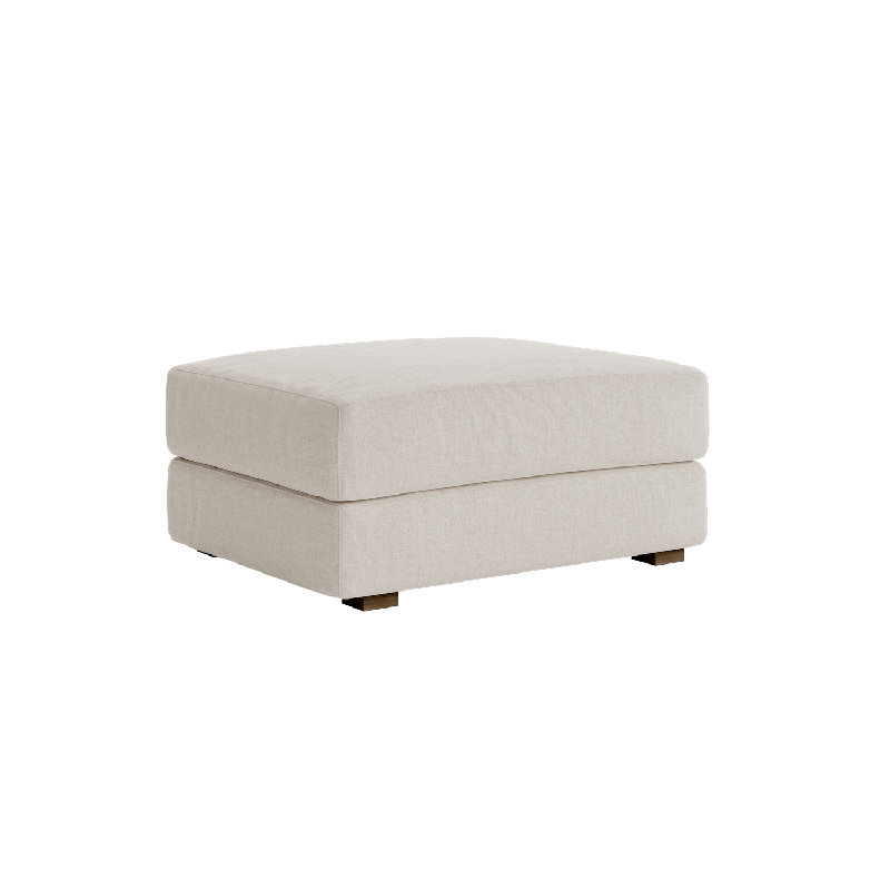 All-Natural Elevate Ottoman, Oat Upcycled Poly
