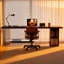 Bureau rectangulaire en bois massif noir-660821979-660821981