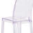 Imca Counter Stool with Square Back in Transparent Crystal - Wedding Chairs-890768354