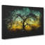 Tree At Sunset Vol.4 Paint Splash - Wrapped Canvas Print-61883308