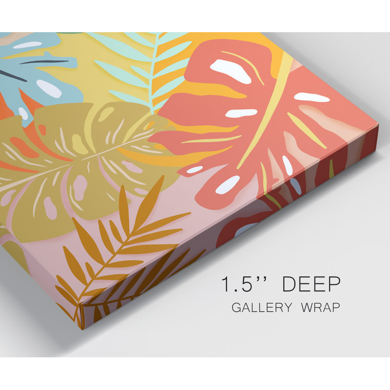 «Tropical Foliage I», impression sur toile tendue, H 20 po x l 16 po x P 1,5 po