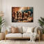 «Dogs Otterhound», art mural en métal brun-1332116653
