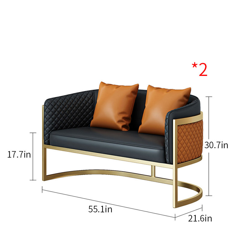 Restaurant Bar Cafe Bakery Light Luxury Bench Faux Leather Upholstered Bench