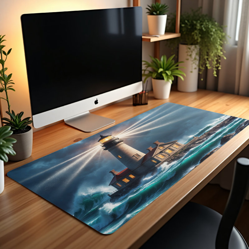 Polyester Desk Pad, 14.4x12.1