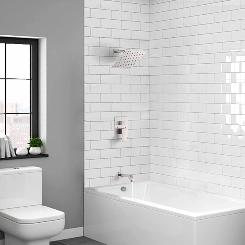Système de douche complet, Nickel brossé
