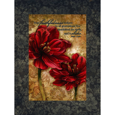 Fleurs religieuses - reproduction sur toile tendue