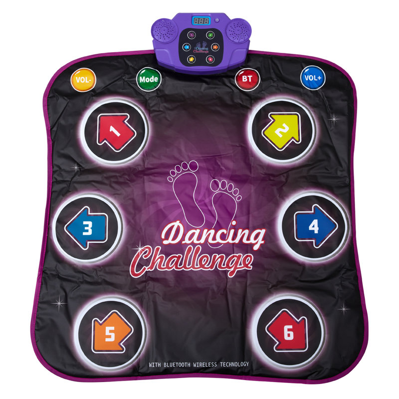 Fun Fusion 799-11D Kids' Electronic Dance Mat with Lights & Bluetooth