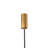 Nio 45-in Vintage Brass dimmable LED Linear Pendant with Ribbed Opal Diffuser-124959251