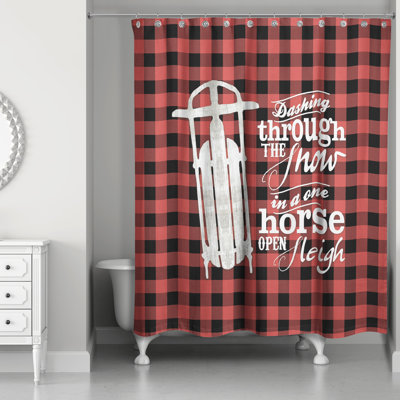Rideau de douche simple Courtnie