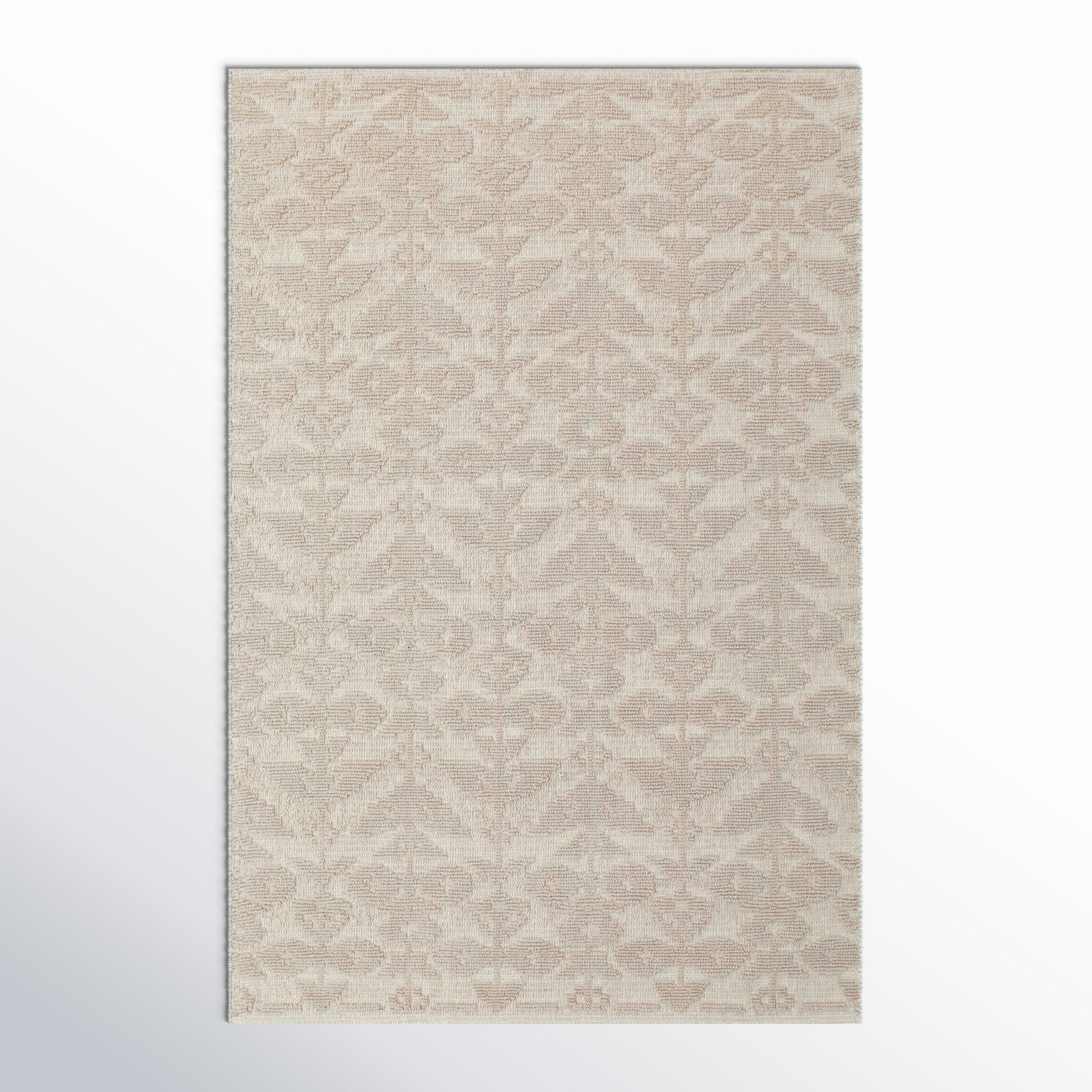 Hand-Tufted Floral Wool Rug, Rectangle 2' x 3'